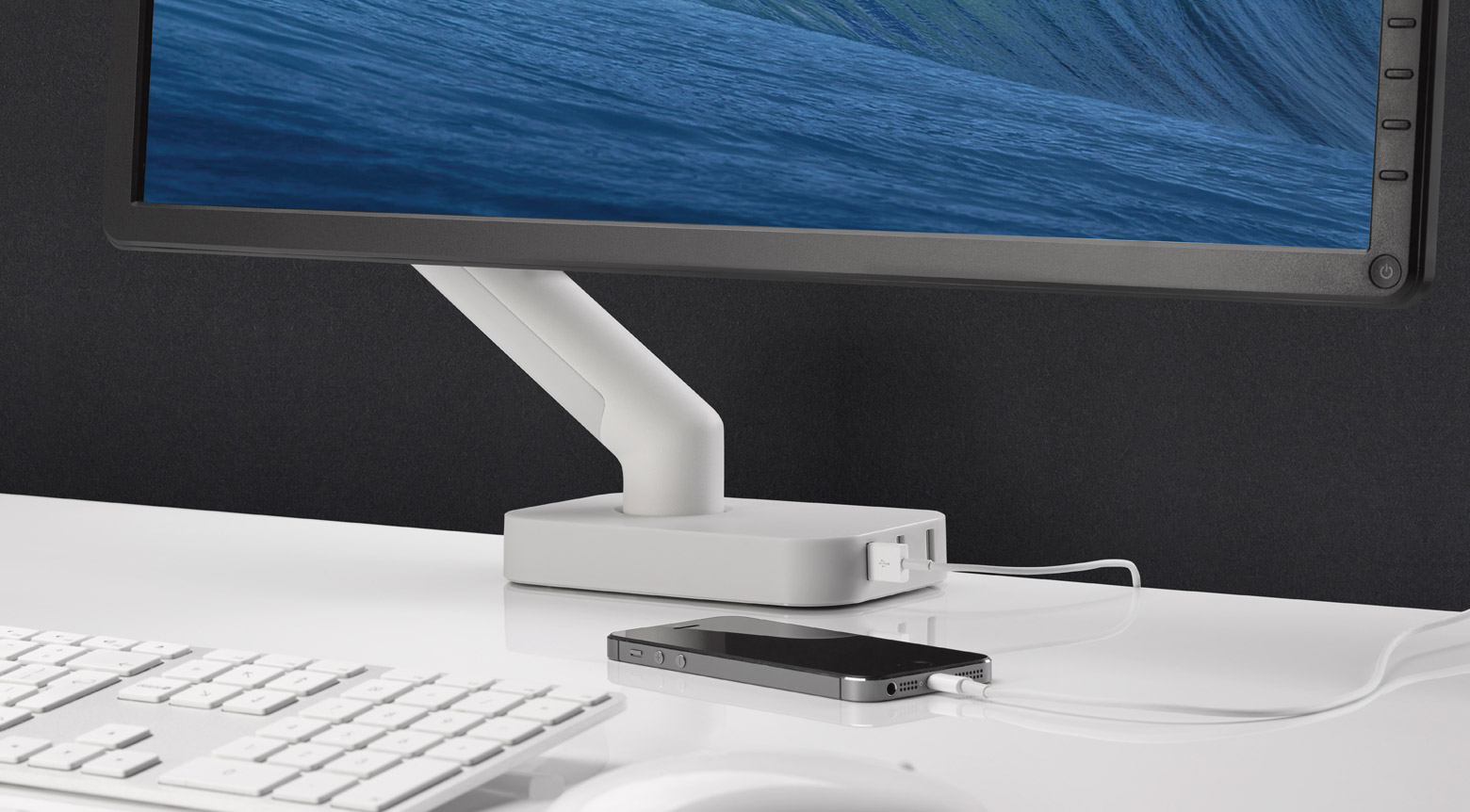 办公辅件|显示器支架|办公家具|设计师家具|Flo 台面显示屏支架